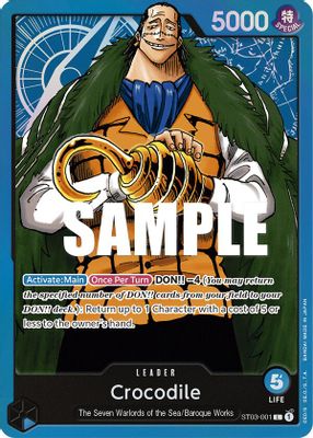 Crocodile ST03-001 card