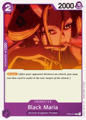 Black Maria ST04-011 card