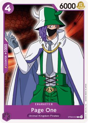Page One ST04-012 card