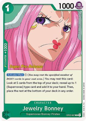 Jewelry Bonney ST02-007 card