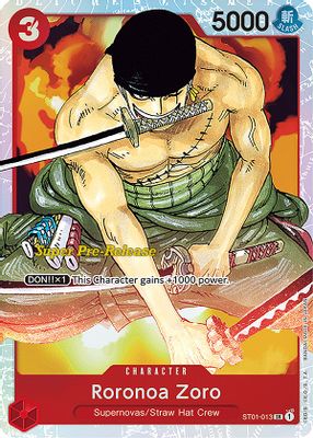 Roronoa Zoro ST01-013 card