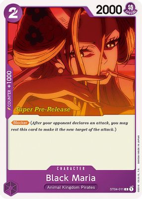 Black Maria ST04-011 card