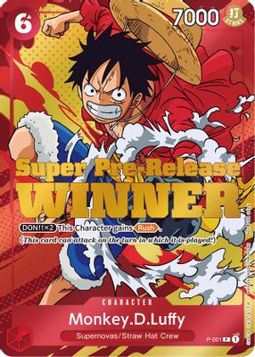 Monkey.D.Luffy P-001 card