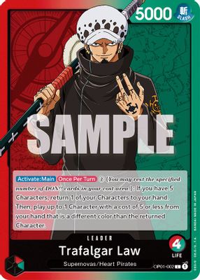 Trafalgar Law OP01-002 card