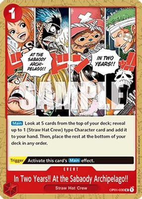 In Two Years!! At the Sabaody Archipelago!! OP01-030 card