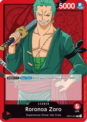 Roronoa Zoro OP01-001 card