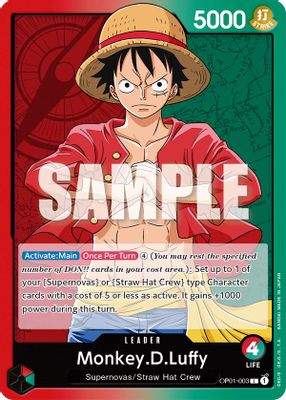 Monkey.D.Luffy OP01-003 card