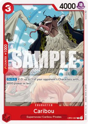 Caribou OP01-007 card