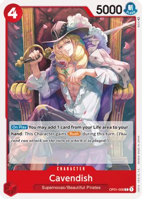 Cavendish OP01-008 card