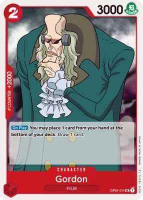 Gordon OP01-011 card