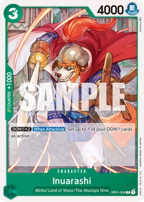 Inuarashi OP01-034 card
