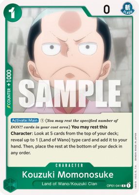 Kouzuki Momonosuke OP01-041 card