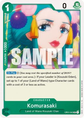 Komurasaki OP01-042 card