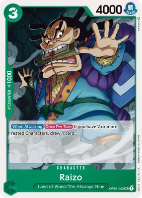 Raizo OP01-052 card