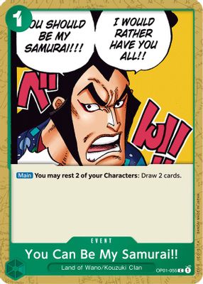 You Can Be My Samurai!! OP01-055 card