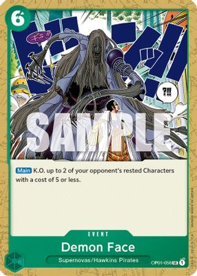 Demon Face OP01-056 card