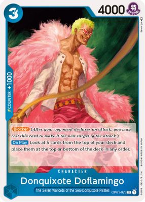 Donquixote Doflamingo OP01-073 card