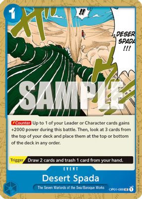 Desert Spada OP01-088 card
