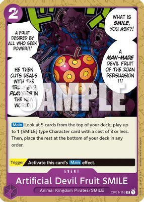 Artificial Devil Fruit SMILE OP01-116 card