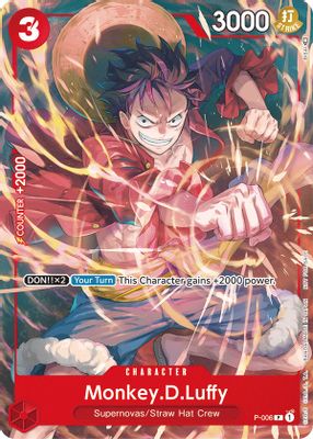 Monkey.D.Luffy P-006 card