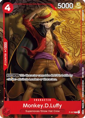 Monkey.D.Luffy P-007 card