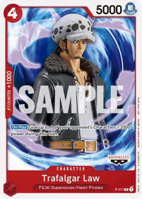 Trafalgar Law P-017 card
