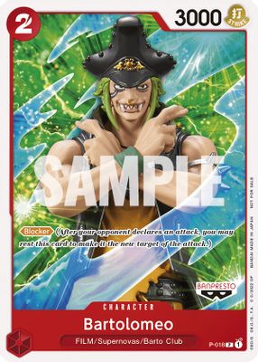 Bartolomeo P-018 card