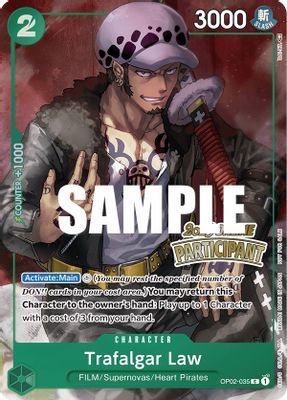 Trafalgar Law OP02-035 card