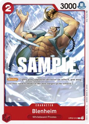 Blenheim OP02-012 card