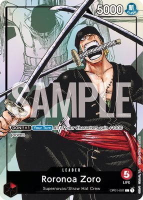 Roronoa Zoro OP01-001 card
