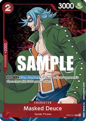 Masked Deuce OP02-017 card