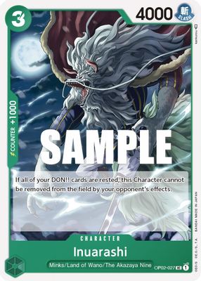 Inuarashi OP02-027 card