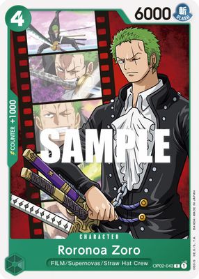Roronoa Zoro OP02-043 card