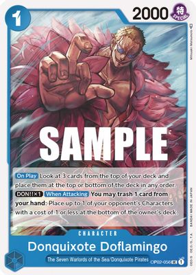 Donquixote Doflamingo OP02-056 card