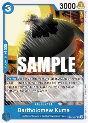 Bartholomew Kuma OP02-057 card
