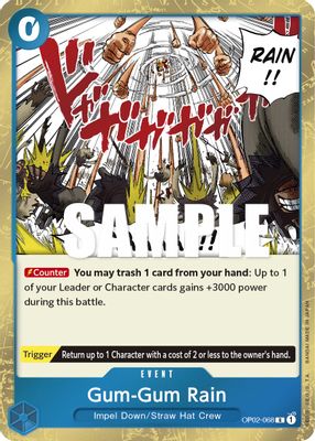 Gum-Gum Rain OP02-068 card