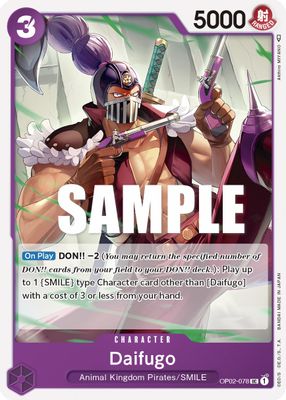 Daifugo OP02-078 card