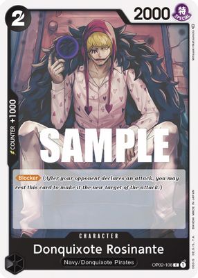 Donquixote Rosinante OP02-108 card
