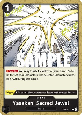 Yasakani Sacred Jewel OP02-118 card