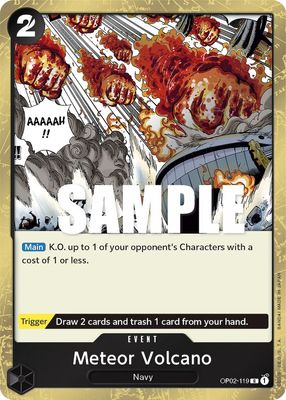 Meteor Volcano OP02-119 card