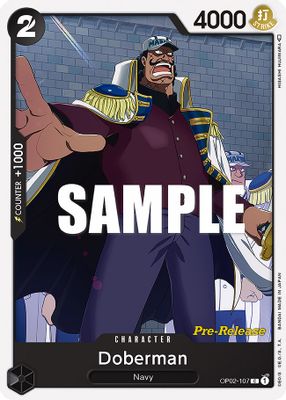 Doberman OP02-107 card
