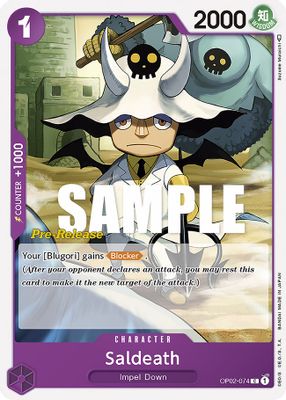 Saldeath OP02-074 card