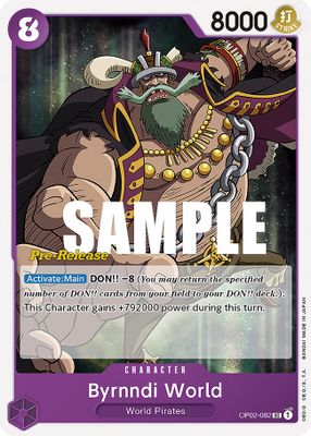 Byrnndi World OP02-082 card