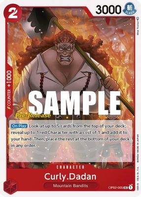 Curly.Dadan OP02-005 card