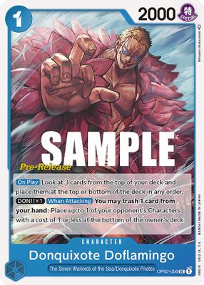 Donquixote Doflamingo OP02-056 card
