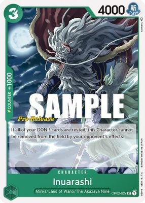 Inuarashi OP02-027 card