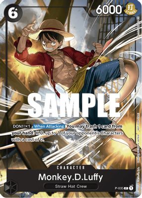 Monkey.D.Luffy P-035 card
