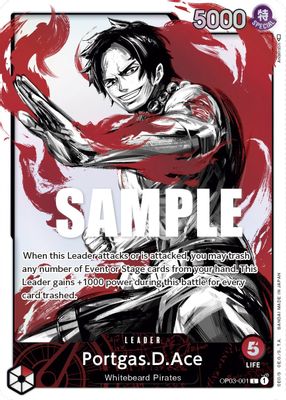 Portgas.D.Ace OP03-001 card