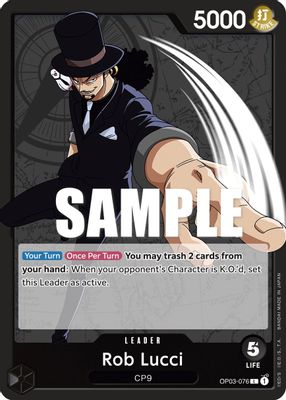 Rob Lucci OP03-076 card