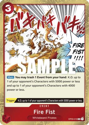 Fire Fist OP03-018 card